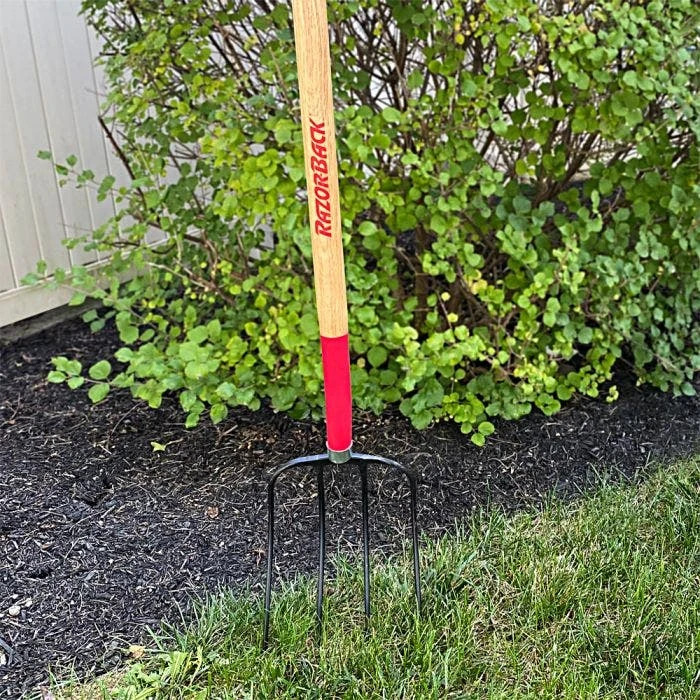 Razor-Back Forged 4-Tine Manure Fork 4 Razor-Back Forged 4-Tine Manure Fork - Image 2