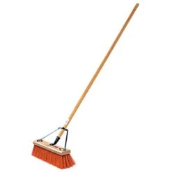 Leonard 18-Inch Heavy-Duty Push Broom With Hardwood Handle -Starry Sky Garden 1318 2