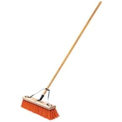 Leonard 24-Inch Heavy-Duty Push Broom With Hardwood Handle -Starry Sky Garden 1324 2