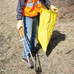 Clean Up Bag 18in Diameter With Shoulder Strap -Starry Sky Garden 18lb 3