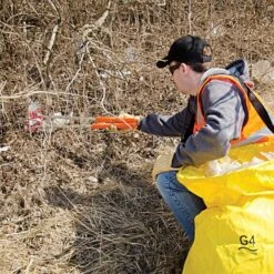Clean Up Bag 18in Diameter With Shoulder Strap -Starry Sky Garden 18lb 5
