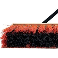 Leonard Dual-Bristle Push Broom, 24-Inch Wide Block With Steel Handle -Starry Sky Garden 2624 3