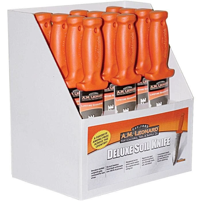Leonard Deluxe Soil Knife Display Box With 12 Knives 3 Leonard Deluxe Soil Knife Display Box With 12 Knives