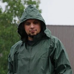 Premium Polyester Coated Rainsuit, Green, Extra Large -Starry Sky Garden 71 1000 1 3