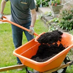 Leonard 8-Tine All-Poly Scoop Fork With 30-inch D-Grip Handle -Starry Sky Garden apf800 3 2