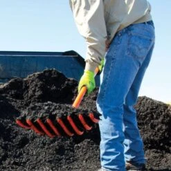 Leonard 8-Tine All Poly Scoop Fork, 63-inch Length -Starry Sky Garden apf805 3