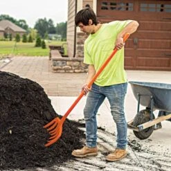 Leonard 8-Tine Poly Mulching Fork With Straight Handle -Starry Sky Garden apf815 live2 10.20.22