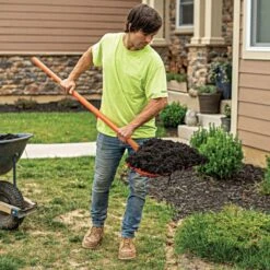 Leonard 8-Tine Poly Mulching Fork With Straight Handle -Starry Sky Garden apf815 live 10.20.22