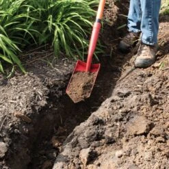 Leonard Trenching Shovel With 5-Inch Wide Blade -Starry Sky Garden ats5 7