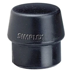 Simplex 80mm, Black, Medium/Hard, Rubber Insert