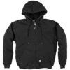 BERNE Original Washed Hooded Jackets, Black, Size Large Tall -Starry Sky Garden hj375bkt440