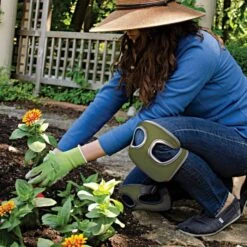 Kneelo Ultra-Cushion Knee Pads, Green -Starry Sky Garden kneepad 7g live