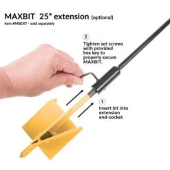 The MAXBIT 4-inch Garden Hole Digging Drill Bit 13 The MAXBIT 4-inch Garden Hole Digging Drill Bit -Starry Sky Garden mb4 y 4