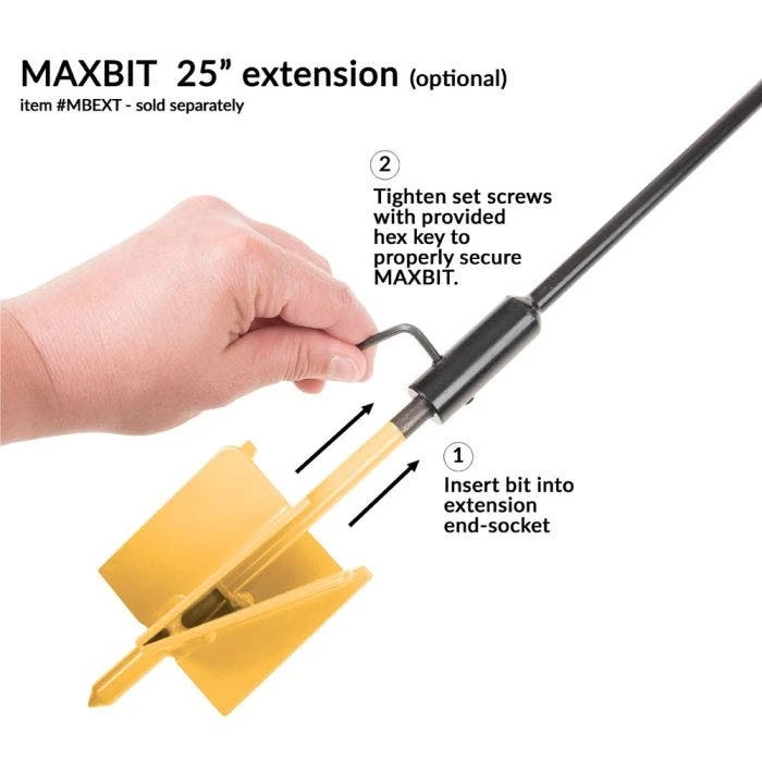 The MAXBIT 4-inch Garden Hole Digging Drill Bit 6 The MAXBIT 4-inch Garden Hole Digging Drill Bit - Image 4