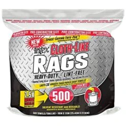 Intex Cloth-Like Shop Rags, Pack Of 500