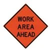 Roll Up 36in Non Reflective Mesh Safety Sign: Work Area Ahead 1 Roll Up 36in Non Reflective Mesh Safety Sign: Work Area Ahead -Starry Sky Garden rswa