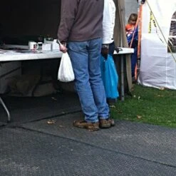 VersaMAT;, Black, 3 Feet By 8 Feet, Single-Sided Tread -Starry Sky Garden vm38s1 2